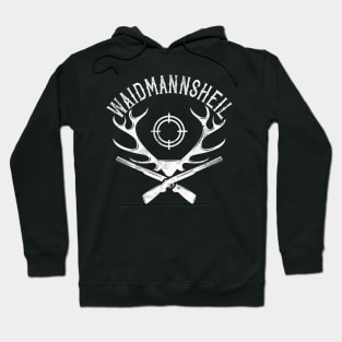 Waidmannsheil Hirschgeweih Jäger Spruch Hoodie